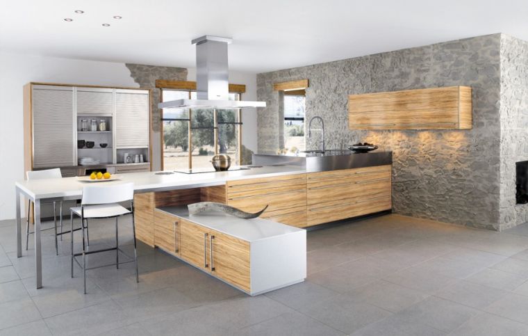 walls kitchen facing stone