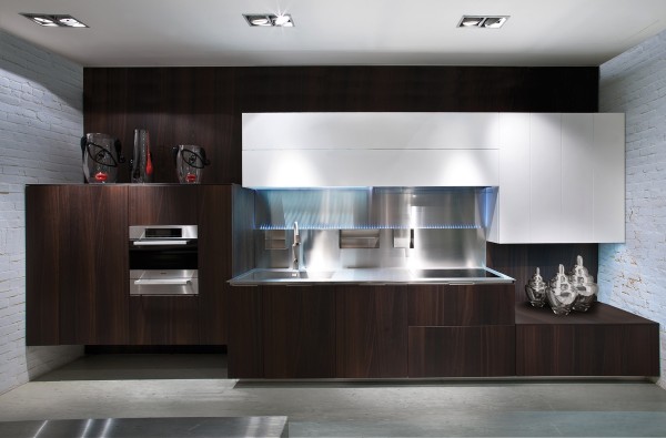 kitchen design wooden cupboards clean lines