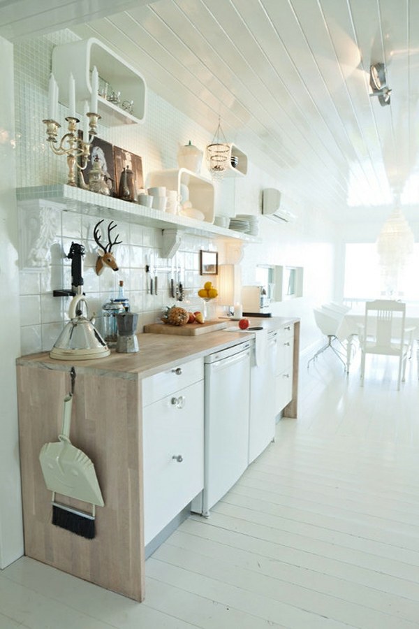 Scandinavian design kitchen white