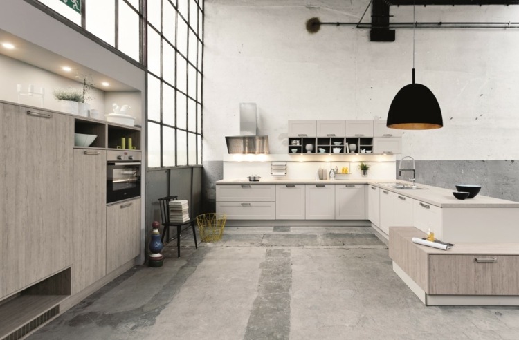 industrial style kitchen