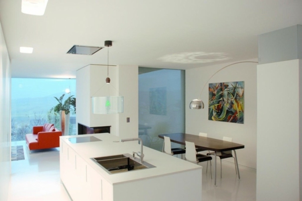 stylish white kitchen design