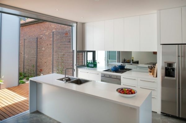 modern white elegant kitchen