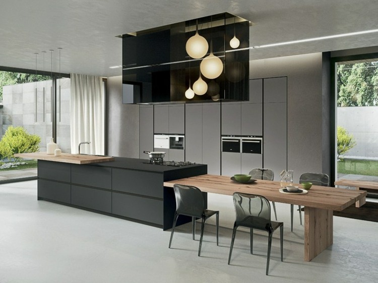 black elegant kitchen Arrital