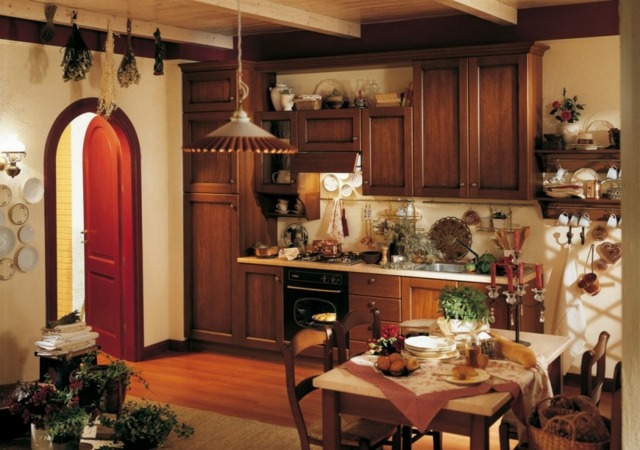 wooden kitchen amenagement