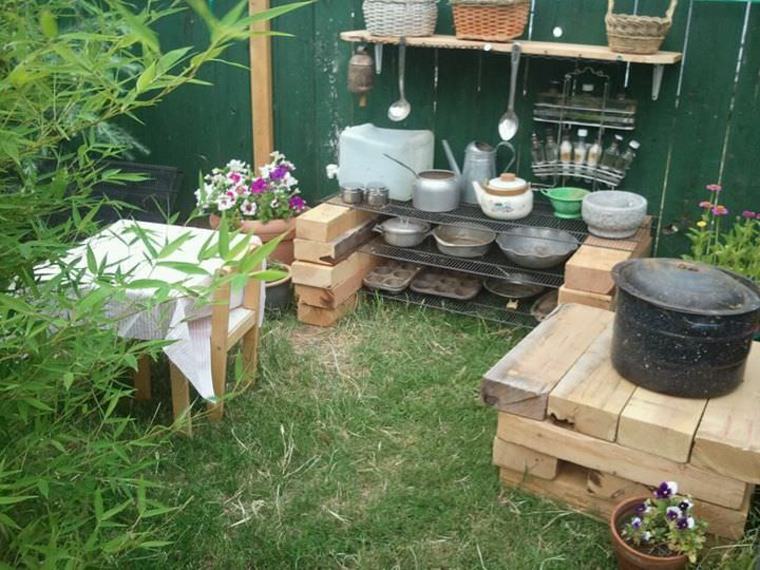 wooden kitchen for children