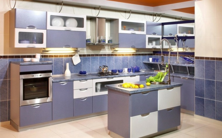 kitchen plans in the modern central island