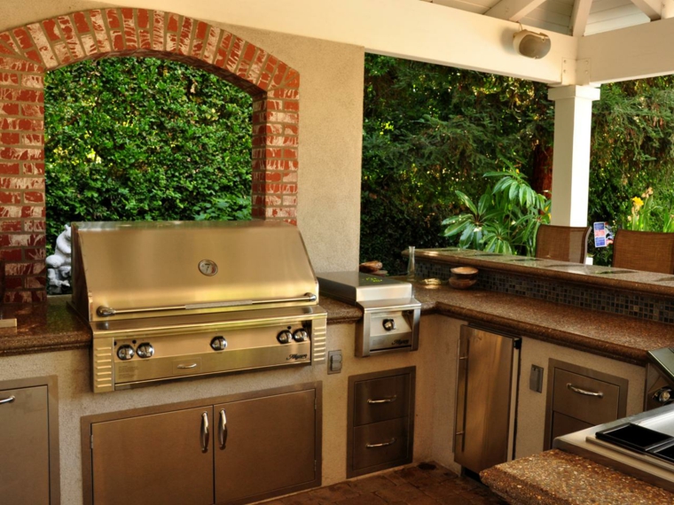 outdoor summer kitchens modern pergolas