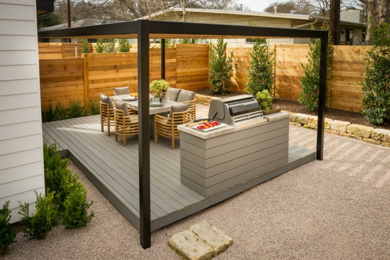 outdoor kitchen terraces modern design