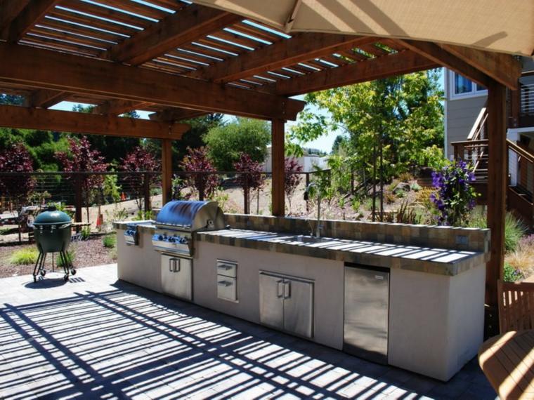 modern outdoor kitchen deco