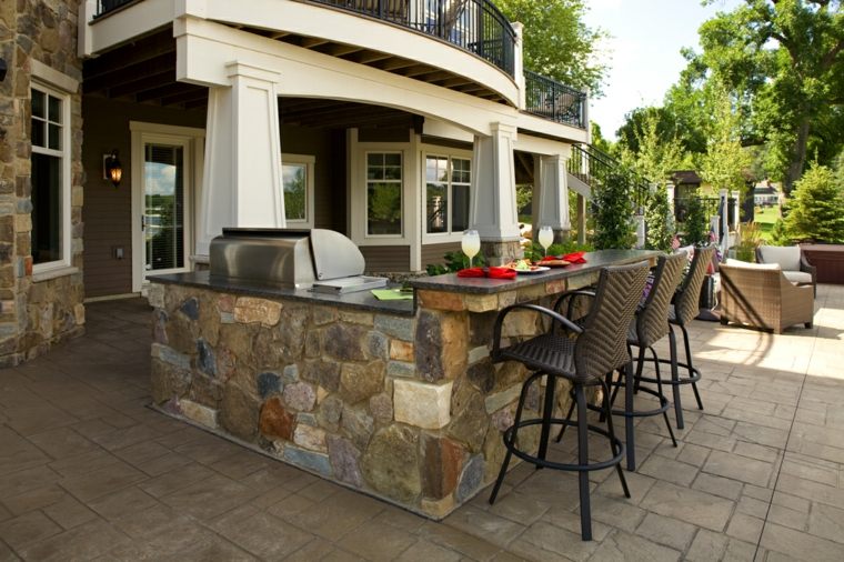 outdoor kitchens modern summer bars