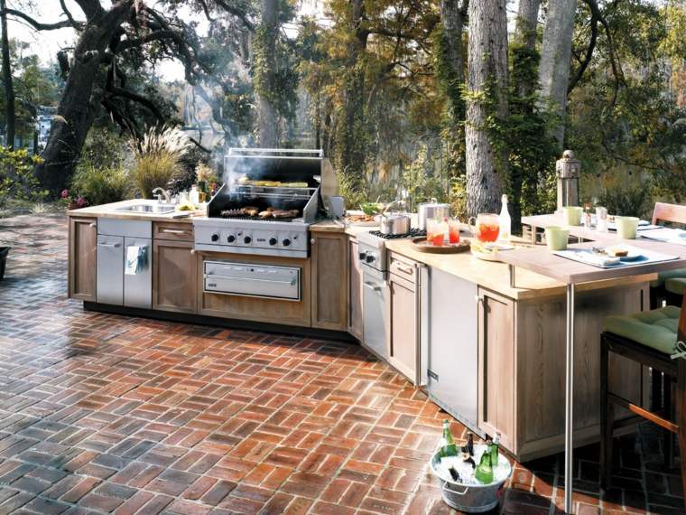 outdoor kitchen furniture wood