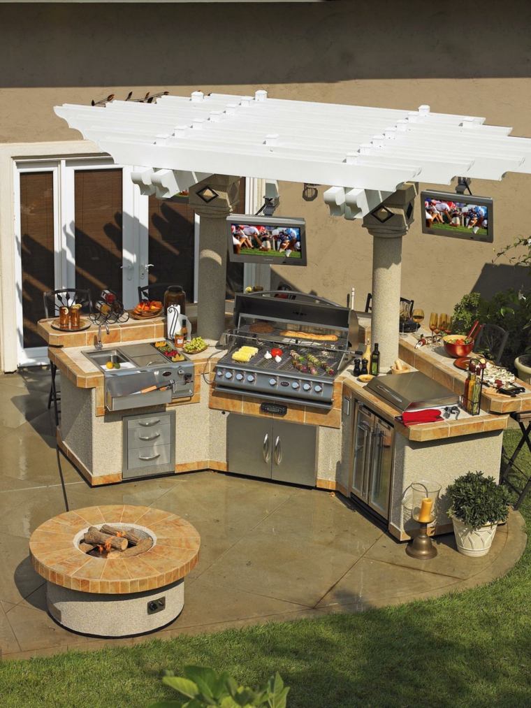 outdoor kitchen furniture idea