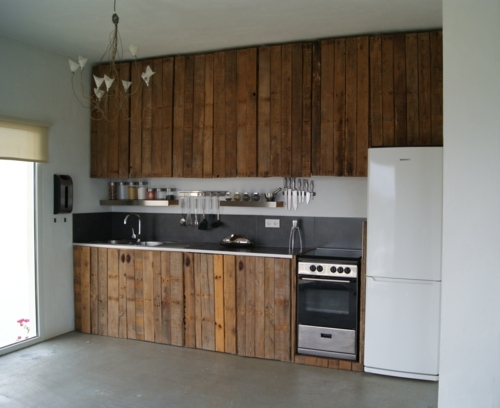 kitchen made wood pallets