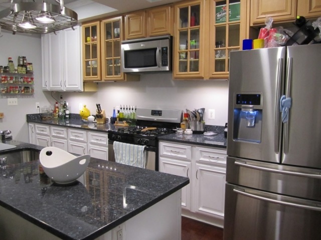 kitchen gray-original-idea-refrigerator-island-central