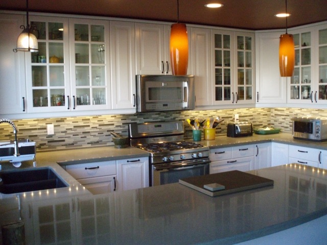 kitchen gray-original-idea-area-central-island-color-gray