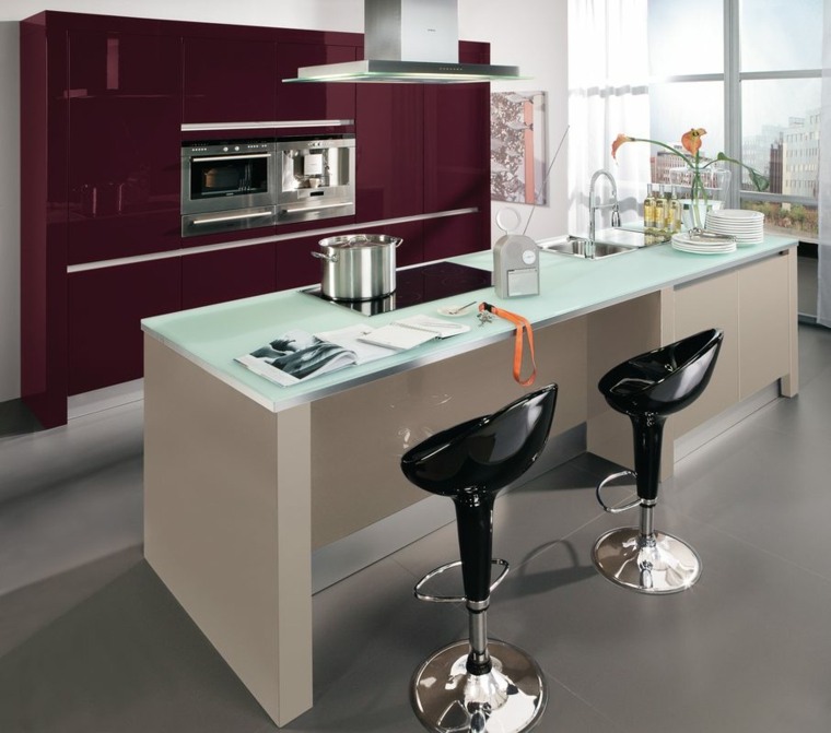 kitchen central island bar modern deco idea