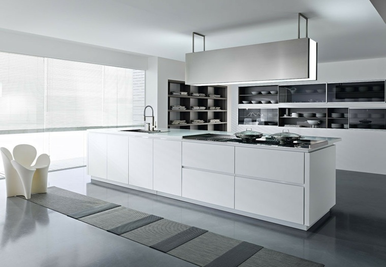 kitchen design central island white