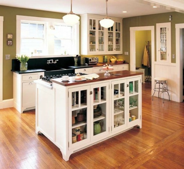 practical central island kitchen