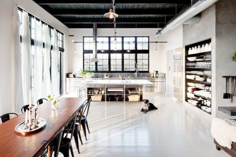 kjøkken-industriell-design-moderne-interiør
