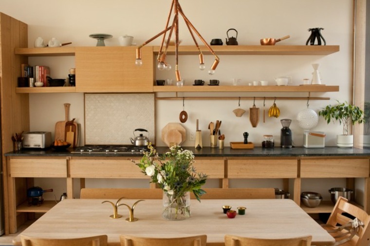 zen style industrial kitchens deco wood