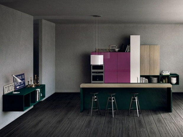 interesting kitchen furniture multicolored Del Tongo