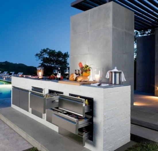 outdoor kitchen beton deco