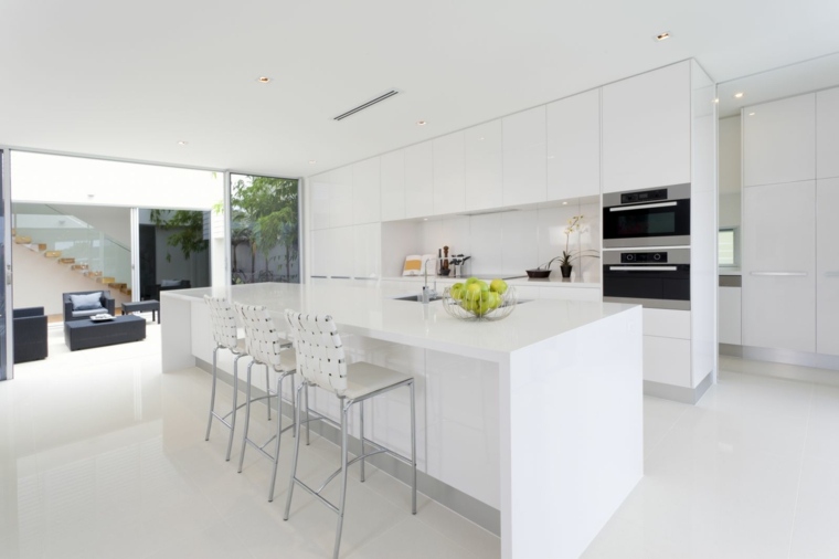 kitchen white lacquer modern design