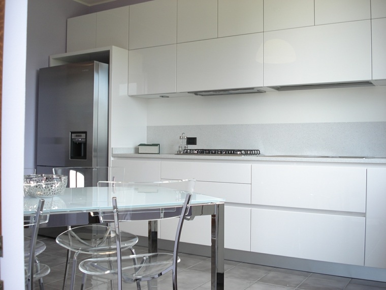 kitchen white lacquer design