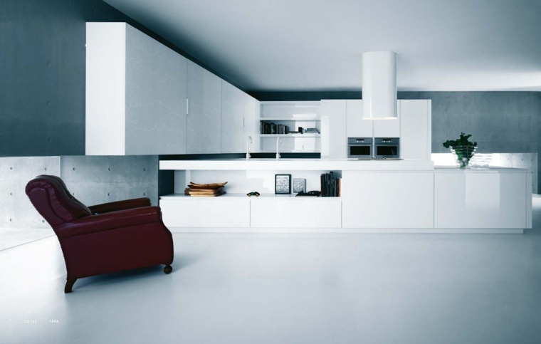 ultra modern white lacquer kitchen