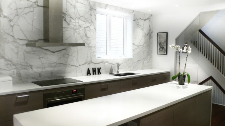 credence kitchen marble island design idea plan work