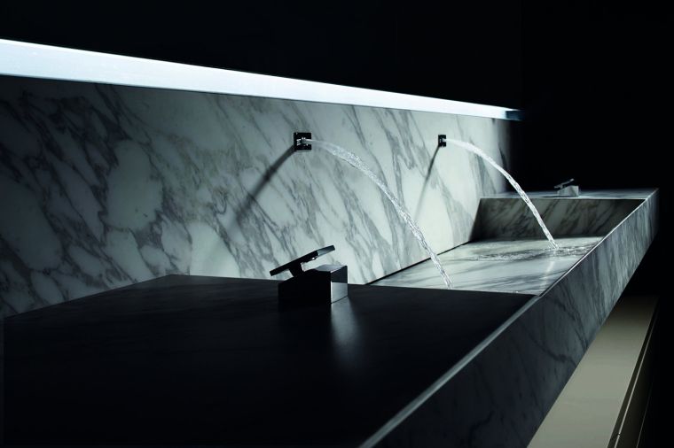 deco kitchen marble stone basin coverings