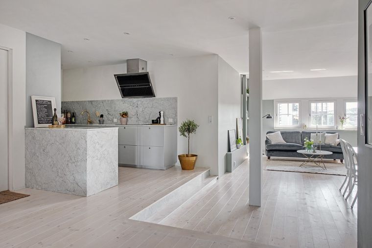 white kitchen island countertop jamb marble siding