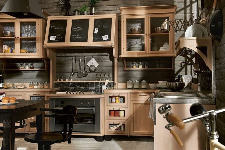 marchi kitchen modern slate wood