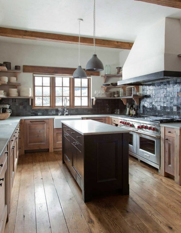 minimalist kitchen with work plot