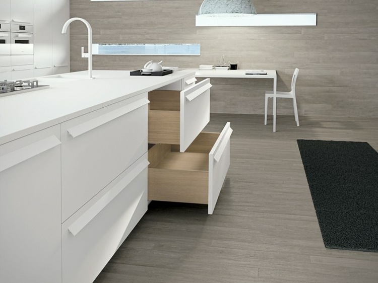 Arrital white minimalist kitchen