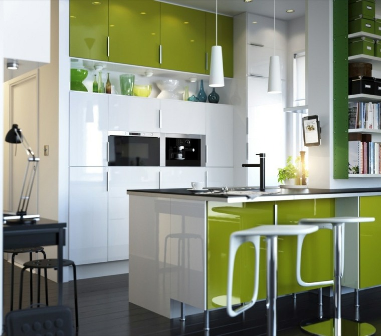 green kitchen furniture design lighting fixture hanging idea furniture white modern deco