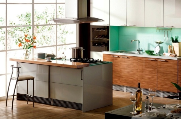 Modern kitchen-bar-island-cupboards-integrated