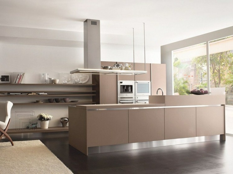 modern kitchen beige Aran Cucine