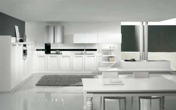 modern white contemporary kitchen