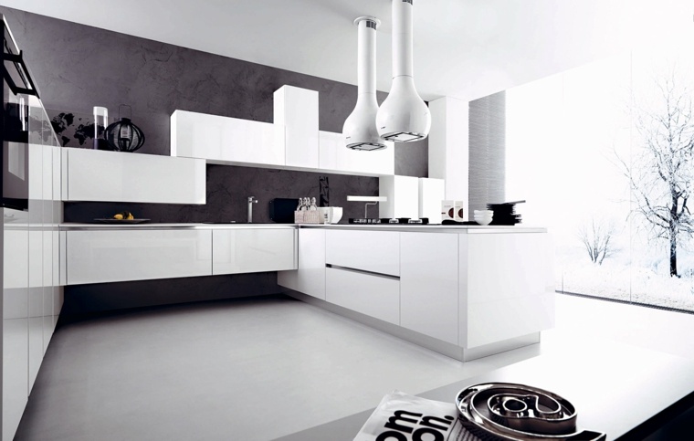 contemporary white modern kitchen