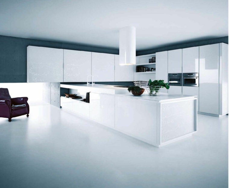 modern kitchen white elegant design