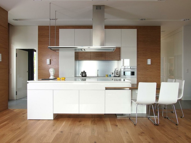 white color kitchen wood