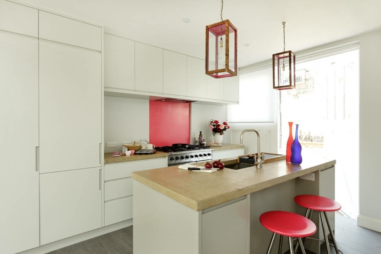 modern kitchen white wood