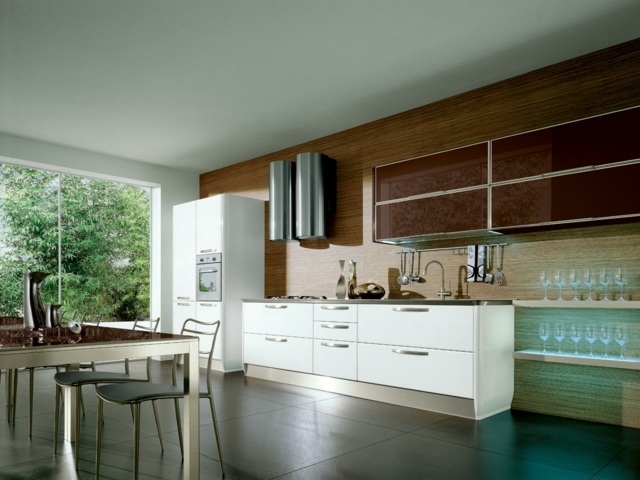 modern kitchen wood