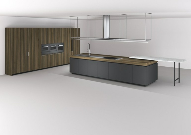 modern kitchen design wood furniture