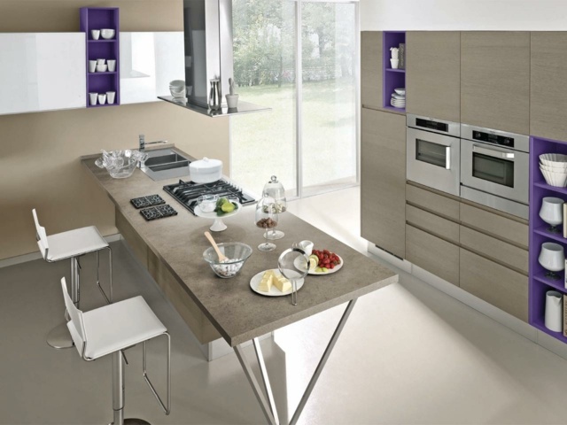 modern kitchen central island