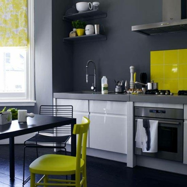 modern kitchen marie yellow and black