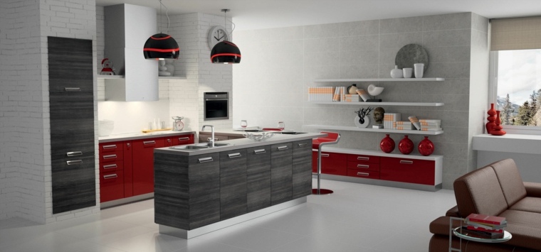 modern kitchens gray paint