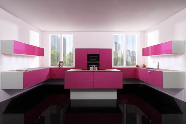 white rose modular kitchen