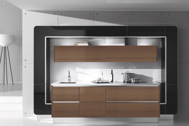 kitchen design wood walnut